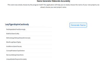 Project Name Generator