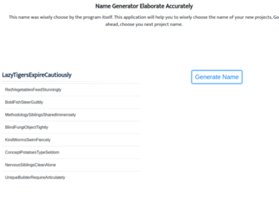Project Name Generator